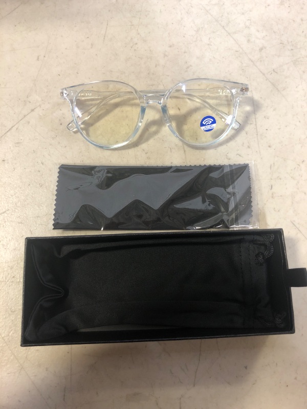 Photo 3 of Dr. Denese Blue Light Blocking Glasses Non-Prescription Computer, TV, Smartphones, Screen Support for Maintaining Eye Health, Eyestrain & Sleep - 99% Protection UVA/UVB Harmful Rays - Clear - 1 Pair
