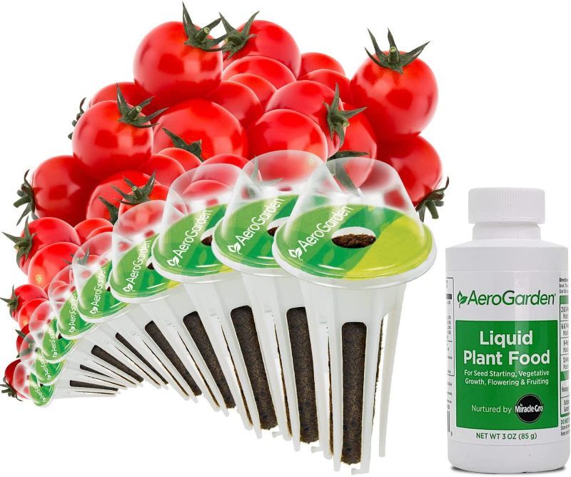 Photo 1 of AeroGarden Red Heirloom Cherry Tomato Seed Pod Kit for AeroGarden Hydroponic Indoor Garden, 9-Pod
