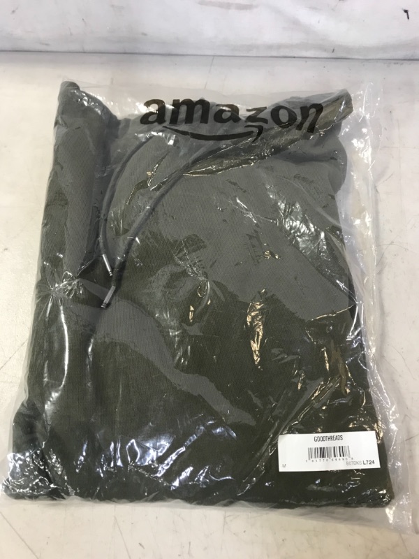 Photo 2 of Amazon Brand - Goodthreads Men's Pullover Fleece Hoodie, Olive, SIZE Medium
