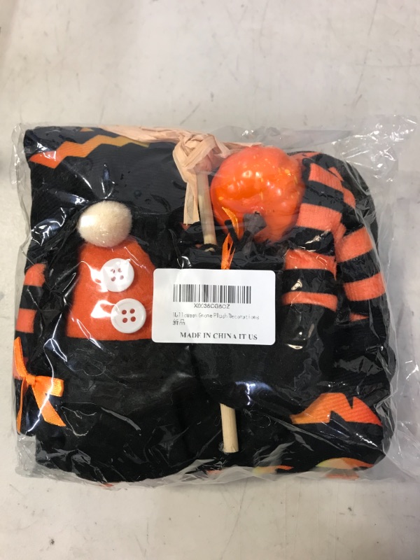 Photo 1 of 2Pcs Halloween Gnomes Plush Decorations,Mr & Mrs Handmade Halloween Gnome Gifts Halloween Gnomes Plush, Halloween Party Home Mantle Fireplace Decor
