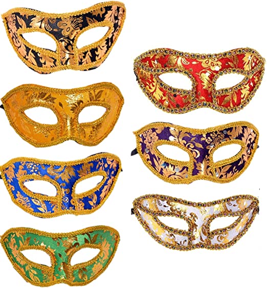 Photo 1 of CISMARK 6/7/8 pcs Masquerade Dancing Party Cosplay Costume Mask for Party
