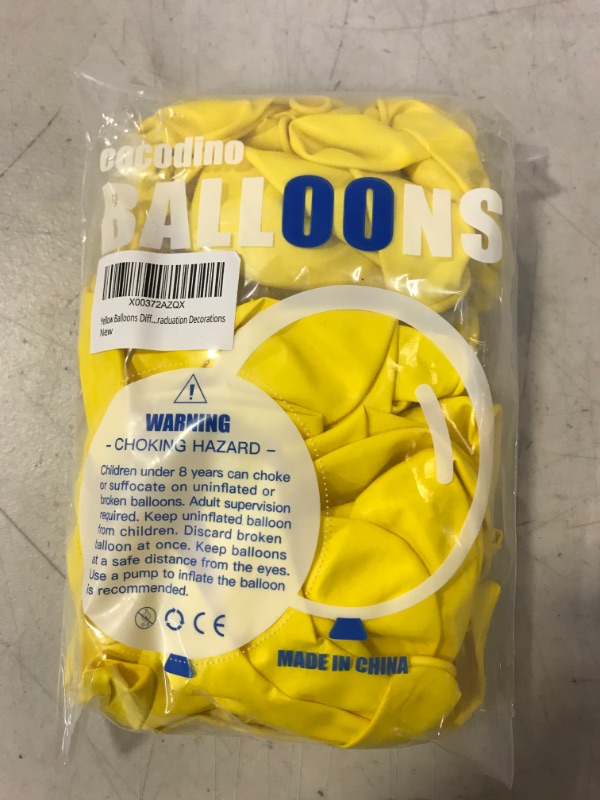 Photo 2 of Yellow Balloons Different Sizes Pack 5 Inch 12 Inch 18 Inch Lemon Yellow Balloon Baby Shower Birthday Party Balloon 2022 Blue and Yellow Graduation Decorations
