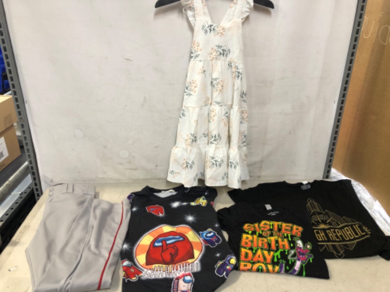 Photo 1 of 5PC LOT, VARIOUS KIDS CLOTHES  SIZES M-S