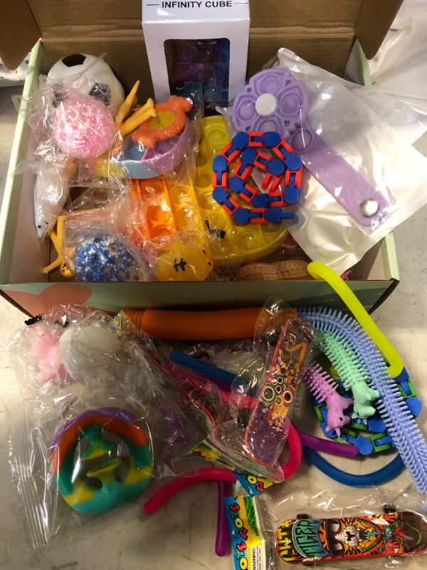Photo 2 of 40 Pcs Fidget Toys Party Favors, ASONA Pop Sensory Toy for Girls Kids, Autistic ADHD Stress Relief, Bulk Fidget for Party Favors Classroom Reward Pinata Goodie Bag Fillers