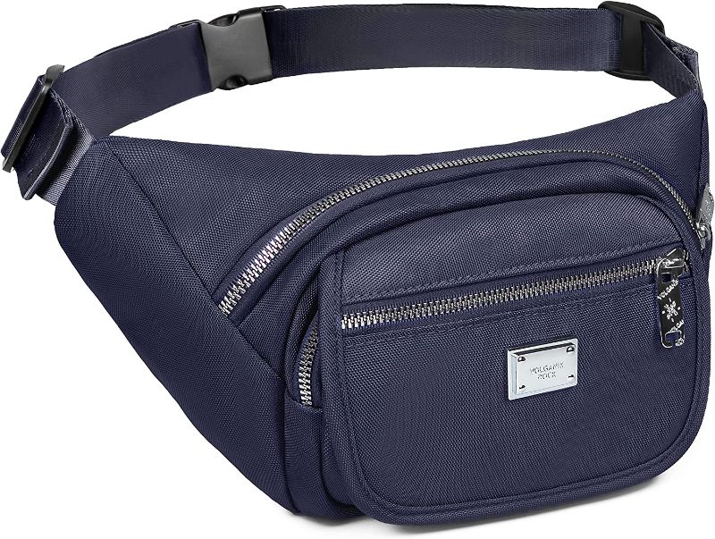 Photo 1 of Fanny Packs for Women Men, Fashion Waist Pack Belt Bags for Teens with Multi-Pockets Adjustable Belts, Cute Fanny Pack Bum Bag for Outdoors Workout Traveling Casual Running Hiking Cycling