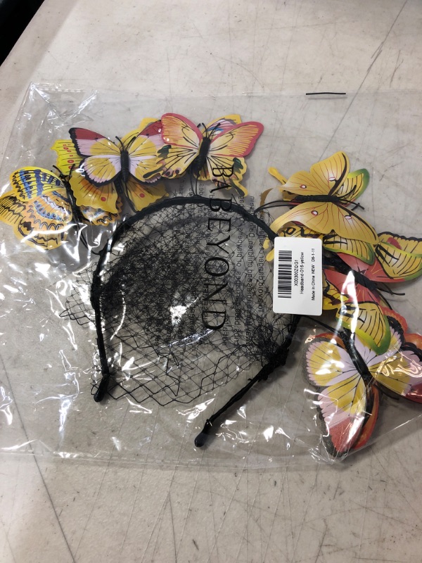 Photo 1 of Butterfly Fascinators Headband Veil Headband Fascinator Butterfly Headpiece for Derby Tea Party Halloween