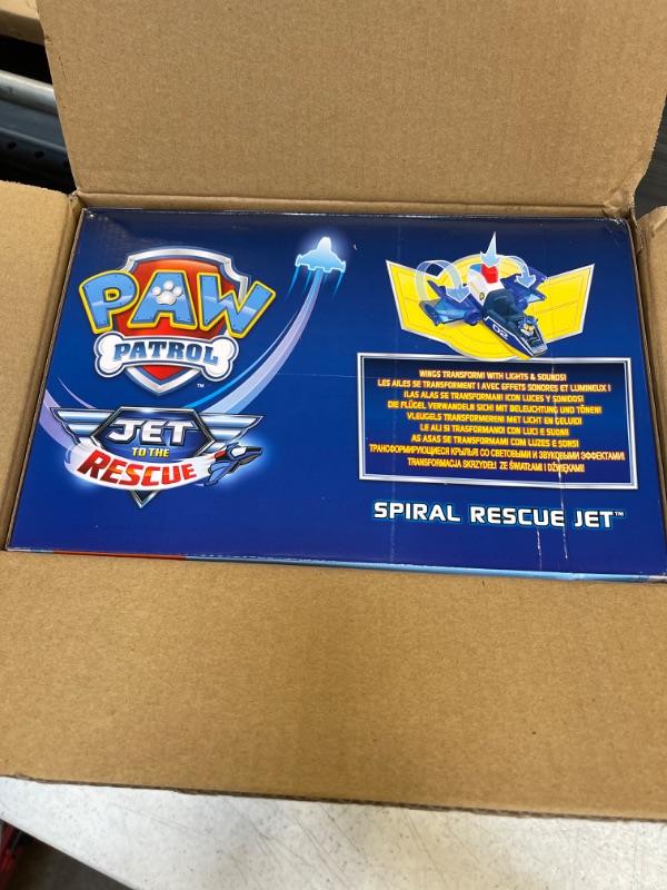 Photo 2 of Paw Patrol Jet to The Rescue Deluxe Transforming Spiral Rescue Jet with Lights and Sounds, Amazon Exclusive