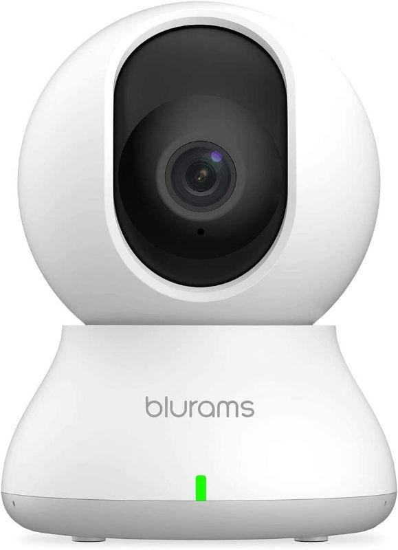 Photo 1 of blurams Security Camera, 2K Indoor Camera 360-degree Pet Camera for Home Security w/ Motion Tracking, Phone App, 2-Way Audio, IR Night Vision, Siren, Works with Alexa & Google Assistant