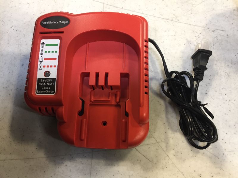 Photo 2 of Biswaye 9.6V-18V-24V Battery Fast Charger BDFC240 Compatible with Black & Decker 18V 24V 14.4V 12V 9.6V Slide Battery HPB18-OPE HPB18 HPB14 HPB12 HPB96 244760-00 A1718 FS180BX FS18C