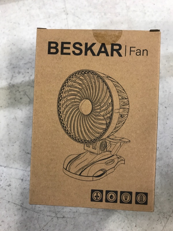 Photo 2 of BESKAR Small Clip on Fan - Personal USB Fan CVT Speeds and Strong Clamp, Adjustable Tilt, Quiet Operation, 6 Inch Desk Fan for Office Bed Treadmill Stroller - USB Cord Plug in Powered Black
