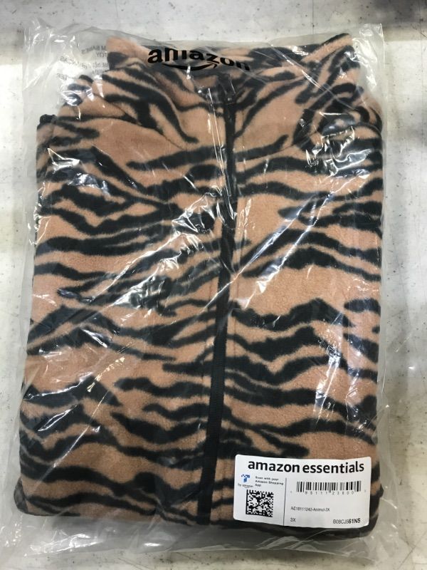 Photo 2 of Amazon Essentials Women's Classic-Fit Sleeveless Polar Soft Fleece Vest (Available in Plus Size) Polyester Animal 3X