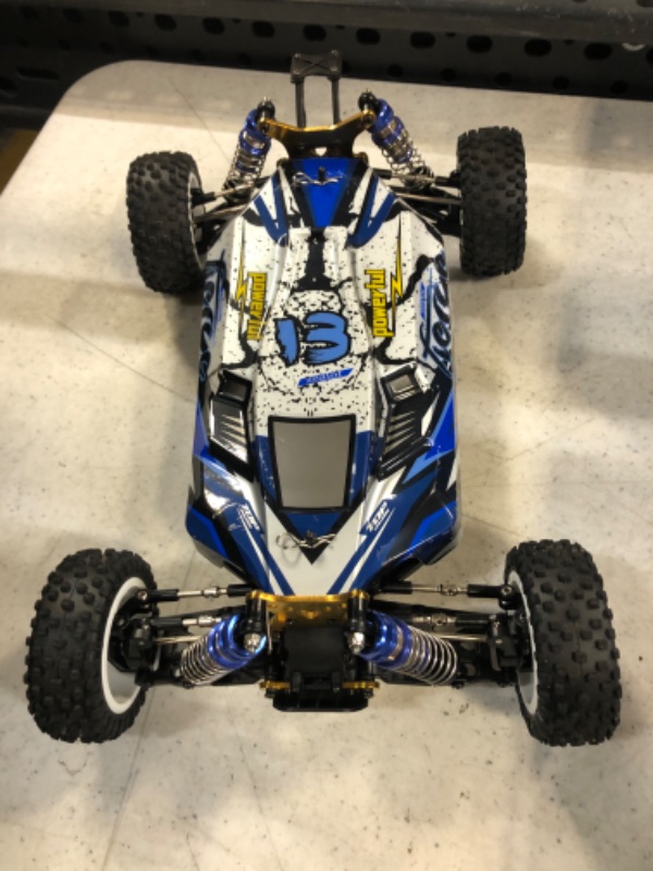 Photo 3 of GoolRC WLtoys 124016 RC Car, 1:12 Scale Remote Control Car, 4WD 75km/h High Speed Racing Car, 2.4GHz All Terrain Off Road RC Truck RTR with Brushless Motor and Metal Chassis for Kids Adults
