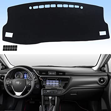 Photo 1 of AUQDD Dashboard Cover Flannel Dash Mat Custom Compatible with 2014 2015 2016 2017 2018 2019 Toyota Corolla, Anti-Glare, Anti-Reflection, No Peculiar Smell
