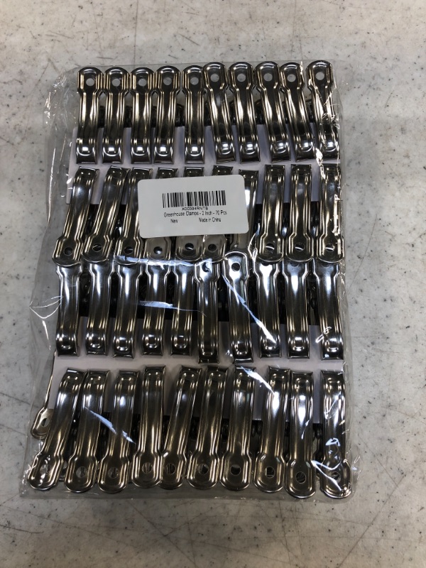 Photo 2 of 70 Pcs 2 Inch Greenhouse Clamps Stainless Steel Garden Clips
