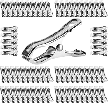 Photo 1 of 70 Pcs 2 Inch Greenhouse Clamps Stainless Steel Garden Clips
