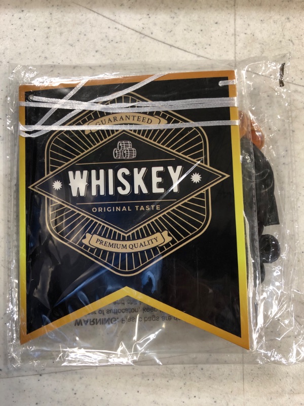 Photo 4 of 19 PCS, Whiskey Birthday Party Decorations, Aged to Perfection Birthday Party Supplies Whiskey Birthday Banner, Black and Gold Balloons Whiskey Bottle Foil Balloons