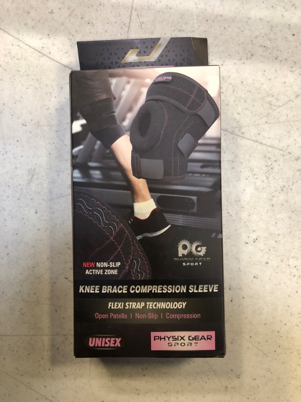 Photo 2 of Physix Knee Brace with Side Stabilizers & Adjustable Straps - Knee Brace for Meniscus Tear, Knee Wraps for Pain, ACL, MCL, OA, Running, Workouts - Open Patella Knee Braces for Men & Women (Single)
SMALL