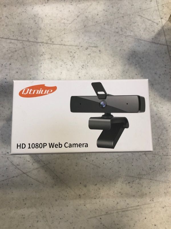 Photo 1 of Qtniue Webcam with Microphone and Privacy Cover, FHD Webcam 1080p, Desktop or Laptop and Smart TV USB Camera for Video Calling, Stereo Streaming and Online Classes
NEW - SEALED