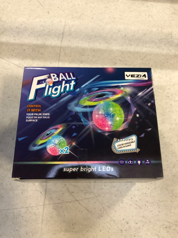 Photo 2 of 2Ct - Flying Toy Ball Infrared Induction RC Flying Toy Built-in LED Light Disco Helicopter Shining Colorful Flying Drone Indoor and Outdoor Games Toys for 3 4 5 6 7 8 9 10 Year Old Boys and Girls