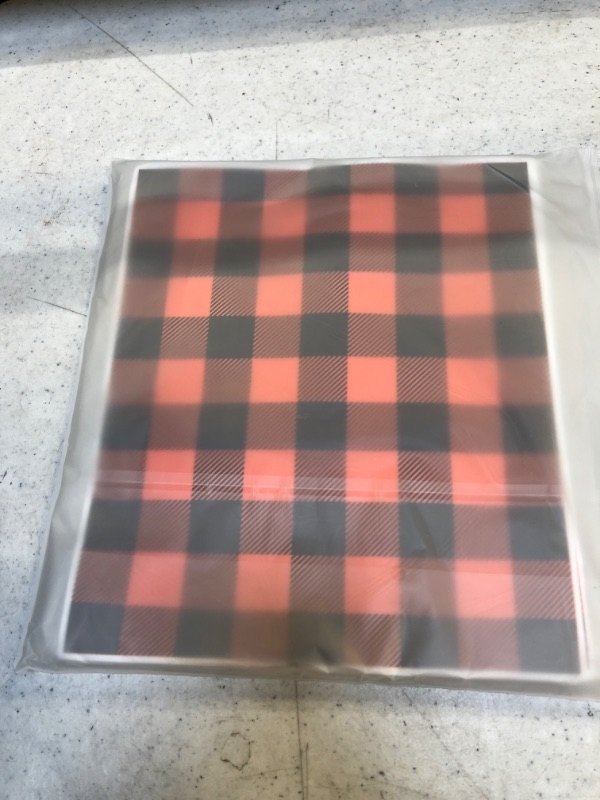 Photo 3 of 150 Sheets 10 x 8 Fall Wax Paper Sheets for Food Autumn Thanksgiving Halloween Checkered Sandwich Waterproof Liners Grease Resistant Wax Paper Sheets Basket Liners Wrapping Tissue for Picnic Kitchen
