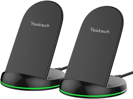 Photo 1 of Yootech [2 Pack] Wireless Charger Qi-Certified 10W Max Wireless Charging Stand,