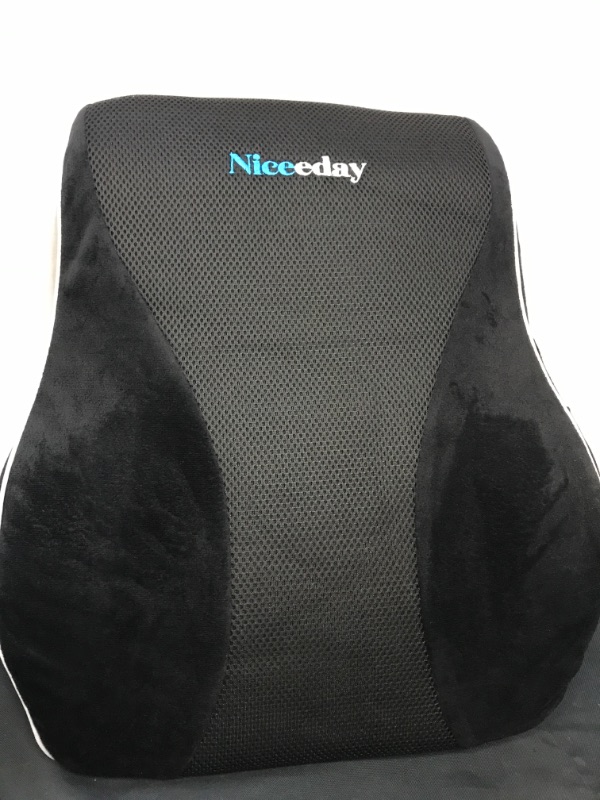 Photo 2 of Lumbar Support Pillow for Office Chair Car Lumbar Pillow Lower Back Pain Relief Memory Foam Back Cushion with 3D Mesh Cover Gaming Chair Back Pillow Ergonomic Orthopedic Back Rest for Wheelchair Desk