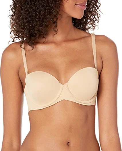 Photo 1 of Maidenform Self Expressions Strapless Bra, Balconette Bra, Best Strapless Bra, Stay-Put Underwire, 5-Way Convertible Straps 36B
