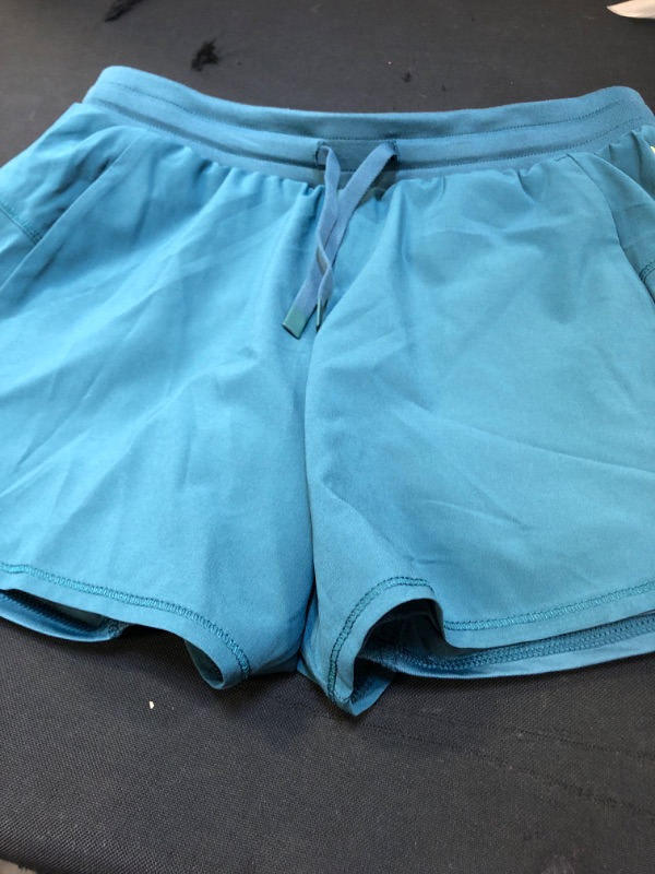 Photo 2 of Girls' Double Layered Run Shorts - All in Motion  XLARGE 14/16