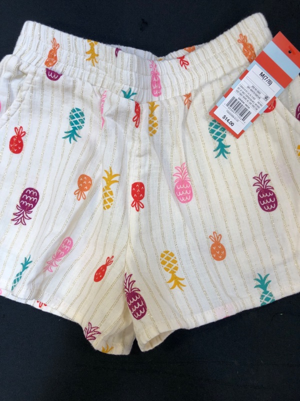 Photo 2 of Girls' Floral Pull-on Shorts - Cat & Jack  MEDIUM 7/8