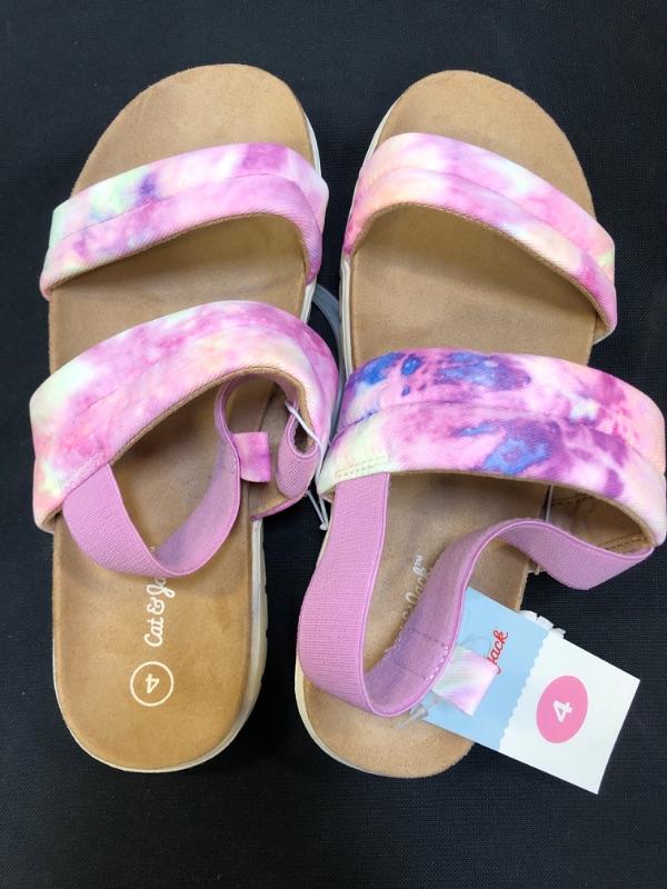 Photo 1 of GIRLS TIE DYE SANDALS PURPLE SIZE 4