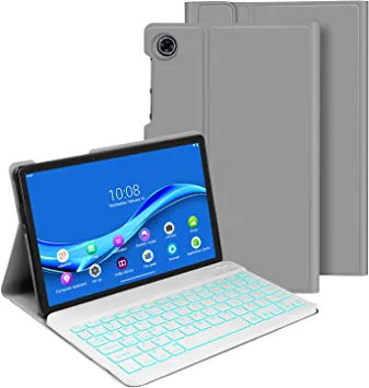 Photo 1 of XIWMIX Lenovo Tab M10 FHD Plus Backlit Keyboard Case 10.3 Inch (TB-X606F / TB-X606X), Slim Case Lightweight Smart Cover with Magnetically Detachable Wireless Bluetooth Keyboard for Lenovo Tab M10 Plus
