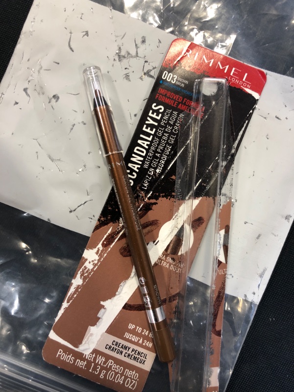 Photo 2 of (2 Pack) Rimmel ScandalEyes Waterproof Kohl Eyeliner - 003 Brown, 0.042 Oz NEW/ OPENED PACKAGING