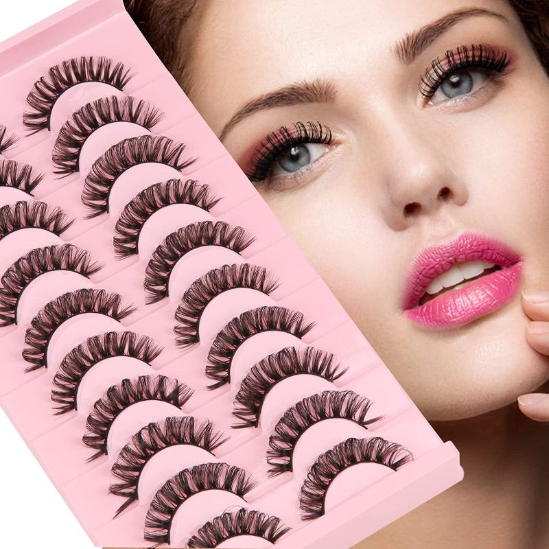 Photo 1 of 
Suhome Russian Strip Lashes Fluffy D Curly Mink False Eyelashes Extension 15mm Wispy False Eyelashes 10 Pairs Pack