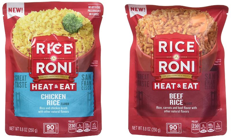 Photo 1 of Rice a Roni Heat & Eat Rice, 2 Flavor Variety Pack, (6 Pack)  EXP 1/2023