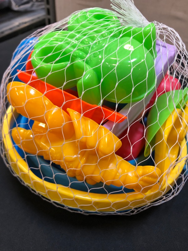 Photo 1 of AMOR Beach Toys Set, Foldable Beach Bucket Collapsible Seach Toys with Truck Sand Molds Beach Pails for Toddlers Indoor Outdoor