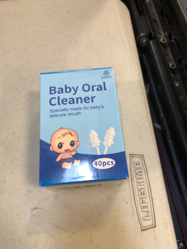 Photo 1 of BABY ORAL CLEANER 40 PCS 
FACTORY SEALED