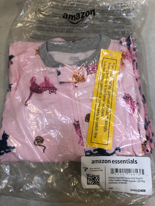 Photo 1 of Amazon Essentials Baby Girls' Long-Sleeve Coveralls, Multipacks SIZE 24M
