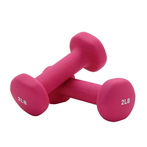 Photo 1 of  Fitness Neoprene Dumbbell Home Exercise for Ladies Kids Arm Hand Weights Pilates Dumbbells in 2LBS Pair   -- FACTORY SEALED --