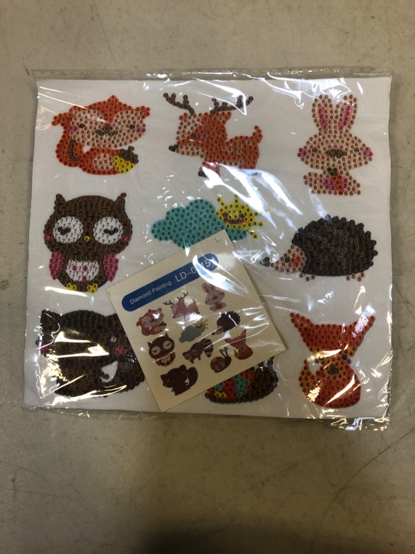Photo 1 of Diamond Painting Stickers Kits for Kids, Paint by Numbers Diamonds for Adult Beginners,DIY 5D Diamond Art Mosaic Stickers Anis  -- FACTORY SEALED --