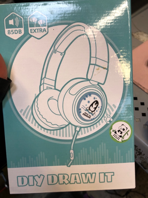 Photo 2 of Kids Headphones with Mic and Free HiFi Headphones?2022 New? Foldable Stereo 3.5mm On-Ear Headset for Children/Teens/Boys/Girls/iPhone/Smartphones/School/Kindle/Plane/Tablet