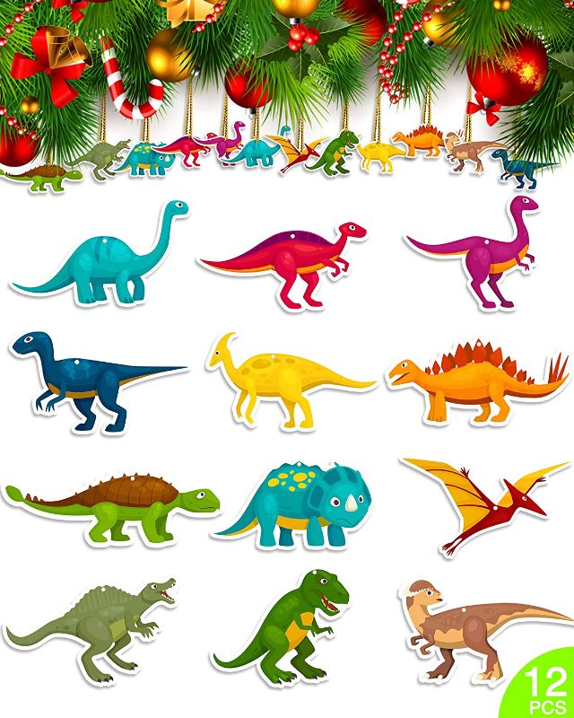 Photo 1 of Dinosaur Ornaments for Christmas Tree - Dinosaur Gifts for Adults Dinosaur Toys for Kids 8-12  -- FACTORY SEALED --
