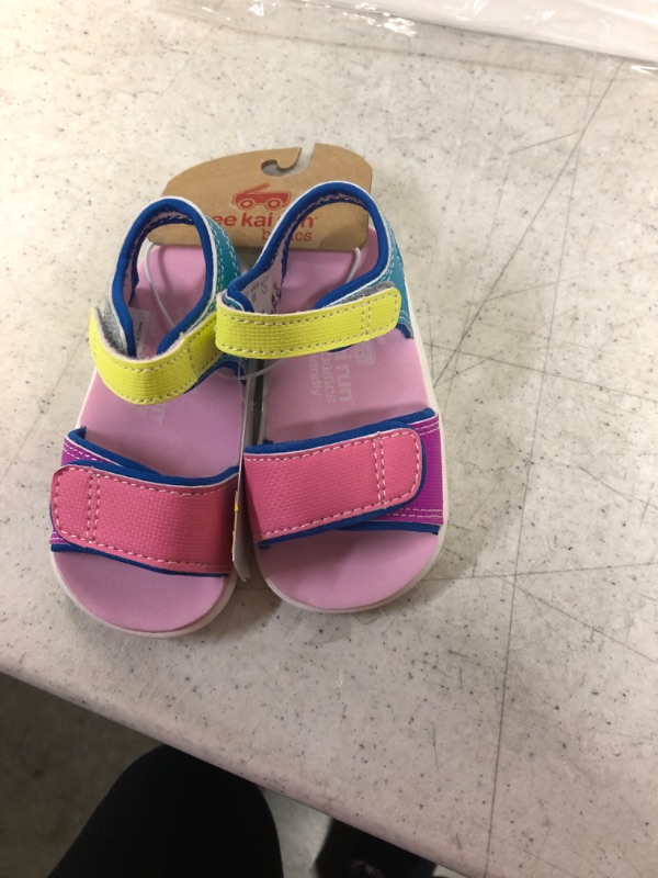 Photo 2 of Basics by See Kai Run toddler girls Logan Sandals multi color Sz 4