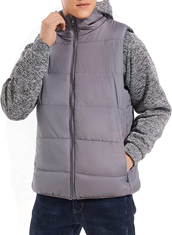 Photo 1 of DULCET Mens Winter Coats Warm Puffer Jacket for Men Water Resistant With Hooded With Pockets - LARGE -