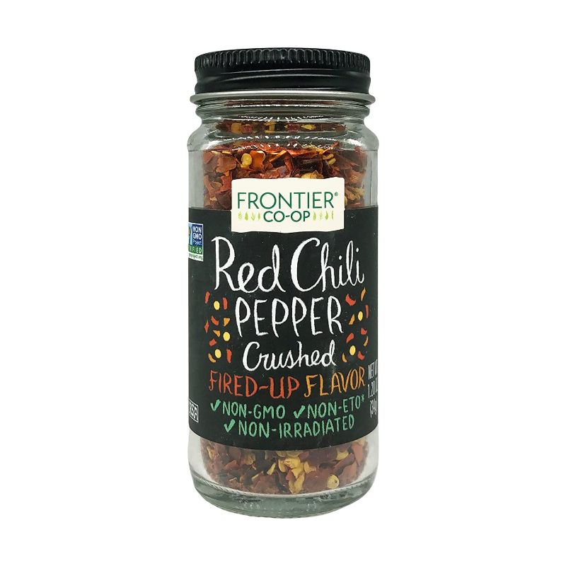 Photo 1 of 2 COUNT- Frontier Chili Peppers Red Crushed (15,000 Heat Units), 1.2-Ounce Bottle