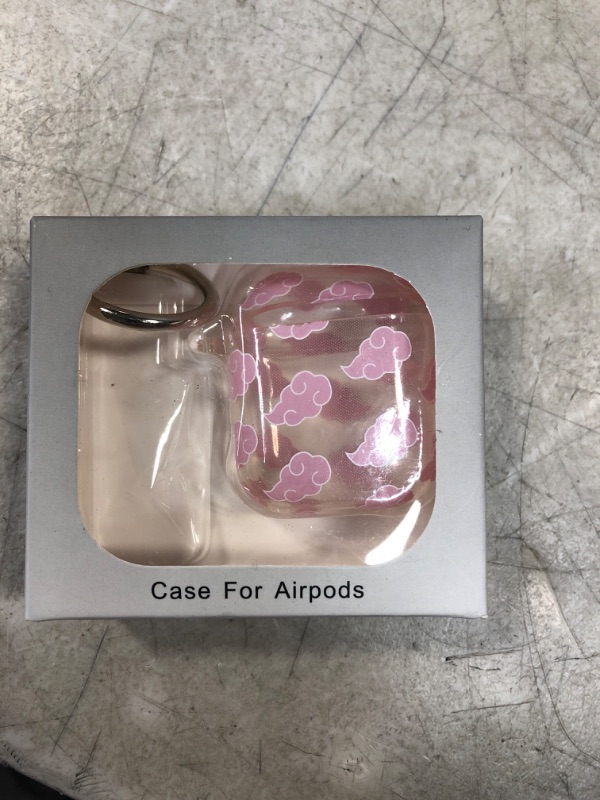 Photo 2 of Maxjoy AirPods Case for AirPod 2/1,Clear Funny Cool Kawaii Fashion Case with Keychain,AirPods 2/1 Cover Cases Skin Compatible with AirPod 2&1 for Women Men Youth Pink