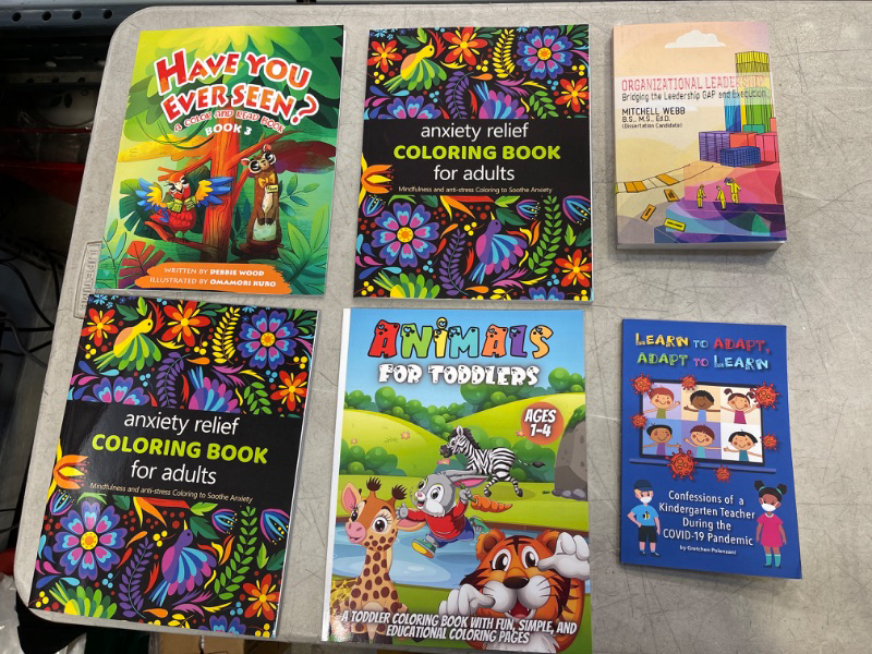 Photo 1 of BOOK LOT, MISC CHILDREN'S COLORING BOOKS & OTHER BOOKS