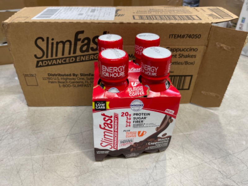 Photo 2 of Slimfast Coffee To Go Ready To Drink Mocha Cappuccino, 11 Fluid Ounce -- 12 per case.