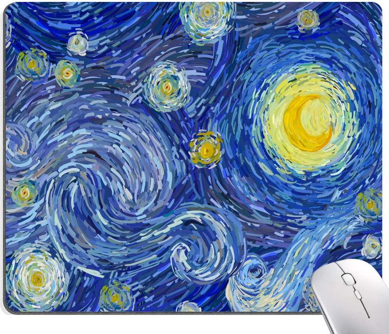 Photo 1 of Armanza Mouse Pad, Starry Sky Mouse Pad, Washable Square Cloth Mousepad for Gaming Office Laptop, Non-Slip Rubber Base Computer Mouse Pads for Wireless Mouse, Cute Mouse Pads for Desk
