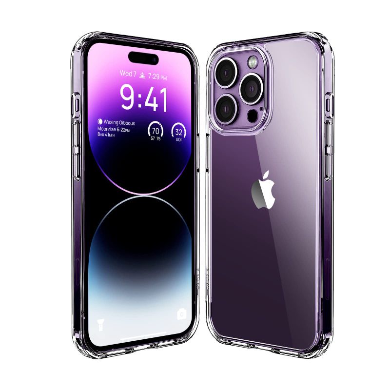 Photo 1 of AASD Designed for iPhone 14 Pro Max case Crystal Clear Shockproof Phone case Ultra Thin 6.7" (3 cases)