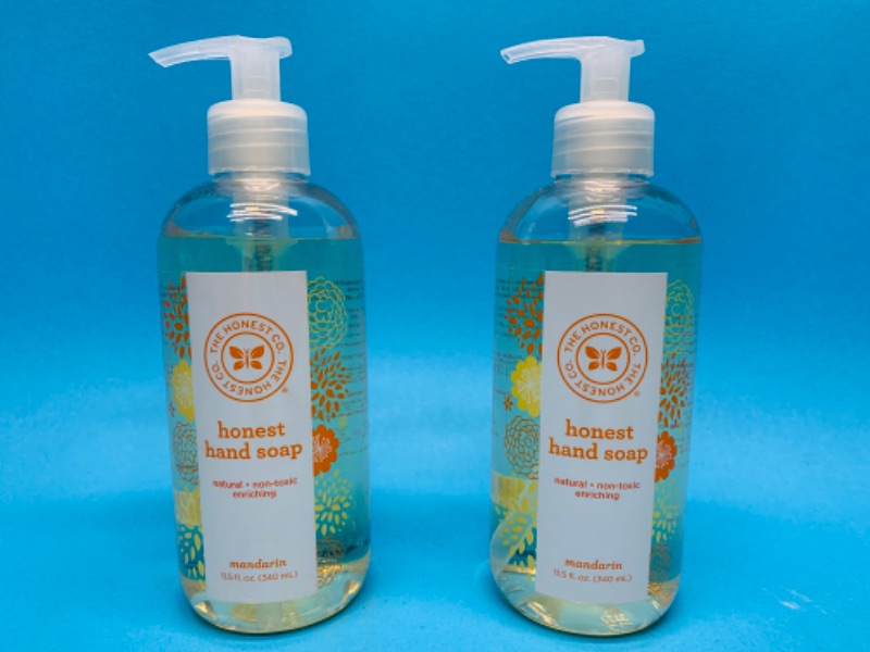 Photo 1 of 635012… 2 honest natural mandarin hand soap 11.5 oz. Each